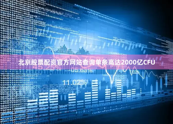 北京股票配资官方网站查询单条高达2000亿CFU