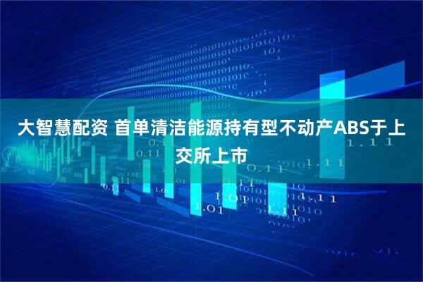 大智慧配资 首单清洁能源持有型不动产ABS于上交所上市